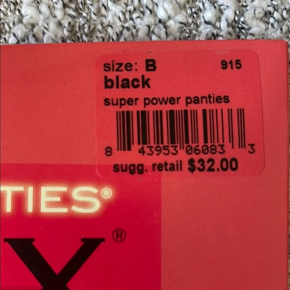 SPANX Super Power Panties - Black Sz B